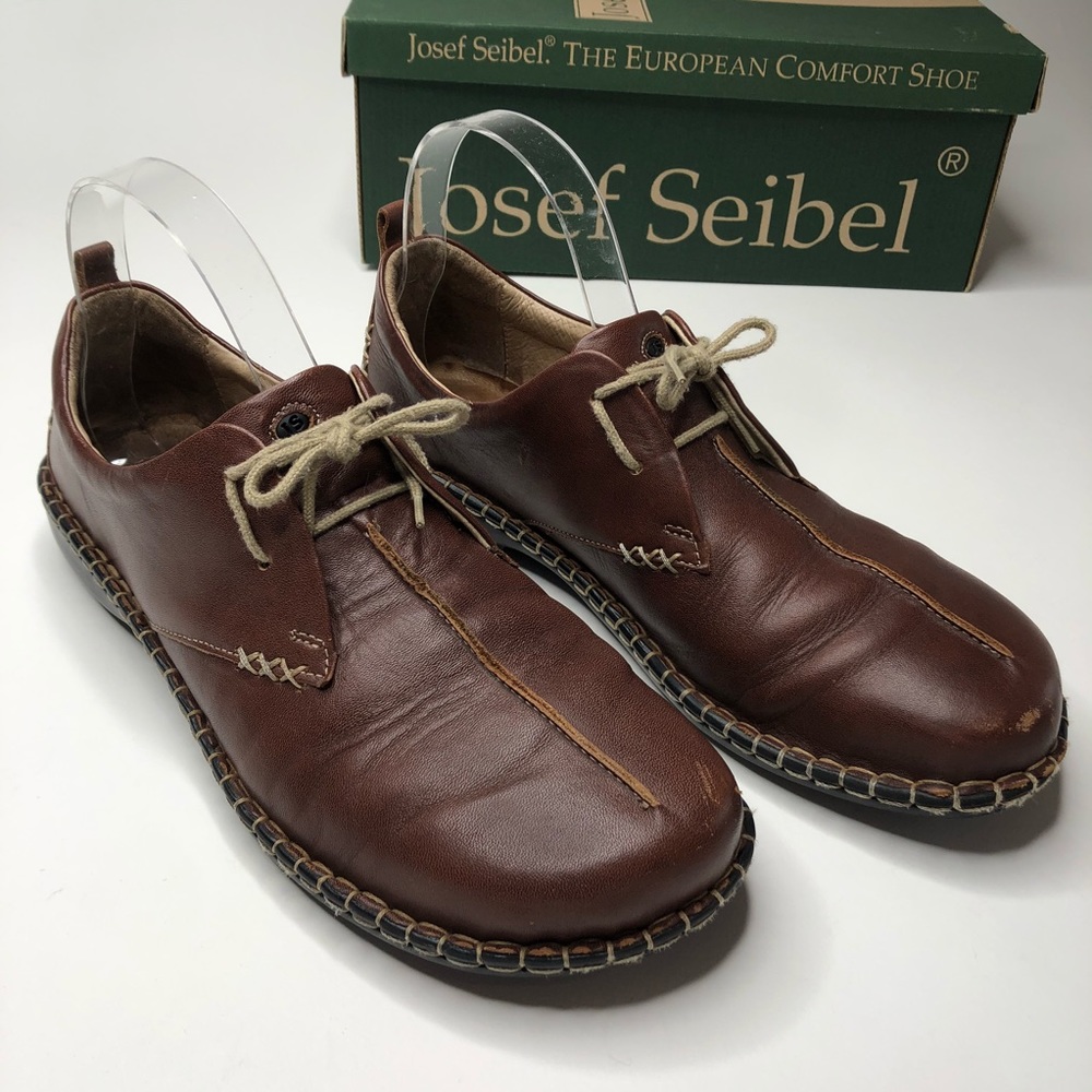 Josef Seibel Lindsay Brandy Brown Oxford Shoes 9